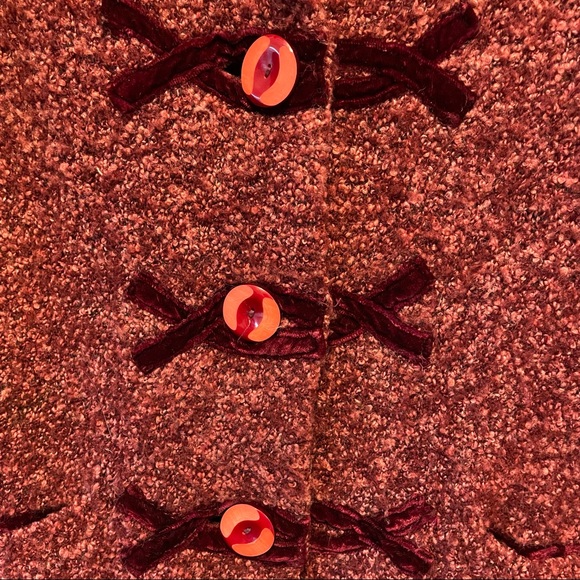 Anthropologie HWR Marled Sweater Jacket in Hard to Find Mulberry Color - Medium - Picture 3 of 10